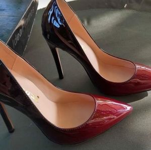 Red & Black High Heel shoes Size 6